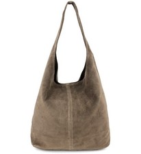 ITALY ECHT WILDLEDER HANDTASCHE BEUTEL TASCHE SCHULTERTASCHE SHOPPER BAG KETTE 