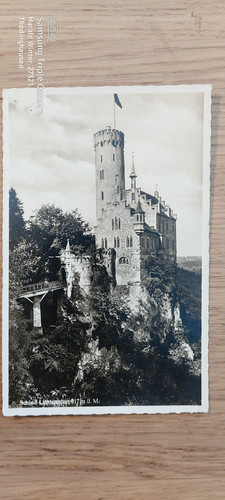 Postkarte schloß lichtenstein - postkarte,