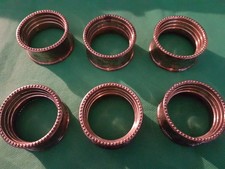 6 Serviettenringe antik