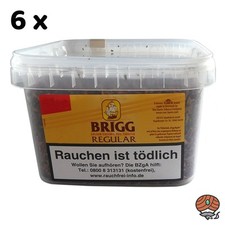 Brigg Regular Pfeifentabak (Golden Virginia Tabak) Eimer 6x 350g