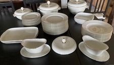 Großes Rosenthal Helena Goldrand Speiseservice Kaffeeservice Teller Tiefeteller