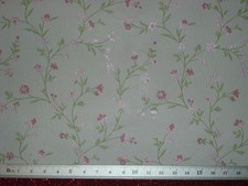 Blumenranken-TAPETE 53 x30 cm,rosa-weiß,Puppenstube 