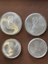 Olympics Silver Proof Coin Set 1976, 5 Und 10 Kanadischen Dollar