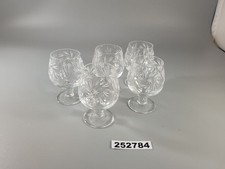 5x Schnapsgläser Glas Cognac