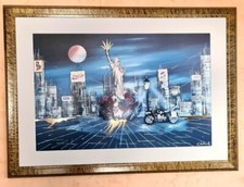 Bild New York Claus Schenk 110x80cm Kunstdruck im Unikatrahmen + Passepartout
