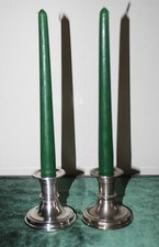 Vintage 2 Kerzenhalter versilbert 1 Paar Kerzenleuchter Kerzenständer