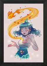 Anime Wassergeist gerahmtes