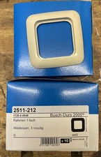 BUSCH DURO , 2000 Rahmen einfach 2511-212, cremeweiß, Karton a 10St.