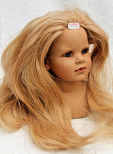 KRE-32  Perücke  KU 42-44  Langhaar   feines Human Hair Handgeknüpft