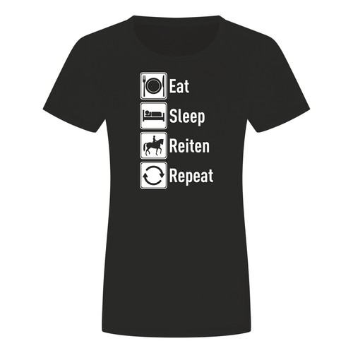 Eat sleep reiten repeat - eat,