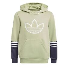 Adidas Originals Kinder Hoodie Jungen Logo Sweatshirt Kapuzenpullover Lime Grün