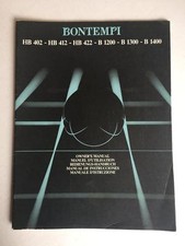 BONTEMPI OWNER'S MANUAL HB 402