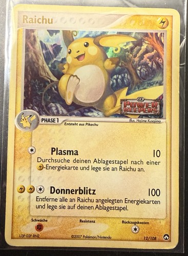 Raichu 108 rare holo - 12/108,