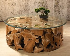 Teakholz Tisch 100x100