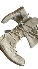 Boots O’Neill Stiefel Leder Beige Wild Outdoor Mittelalter Indianer Design 41