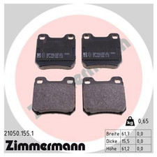 ZIMMERMANN Bremsbelagsatz für