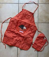 ca 60 cm lang Schürze + Ofenhandschuh handgemacht Schürze mit Plastik Rückseite