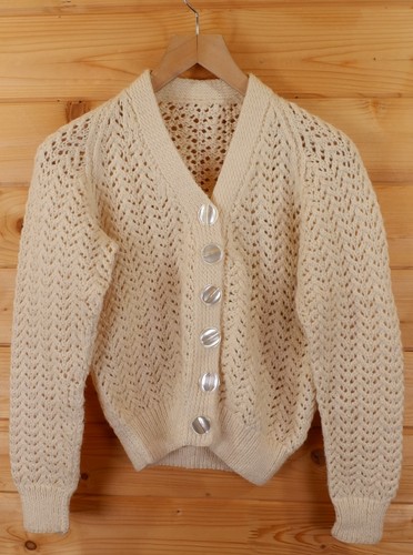 Vintage handgestrickt aran - handgestrickt,