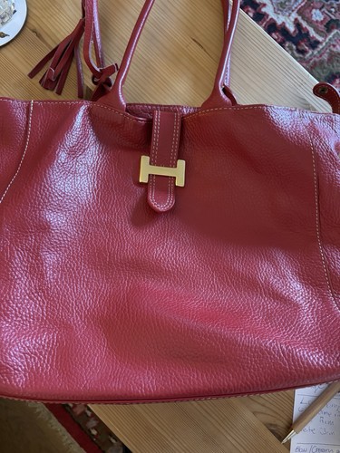 Damen leder umhängetasche rot - umhängetasche,