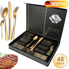 48 teilig Besteckset Edelstahl