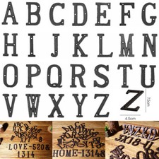 8cm A-Z 0-9 Metall Buchstaben