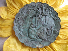 antiker Bronze Teller Japan