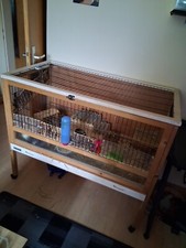 Nagerkäfig xxl aus Holz und ROLLEN