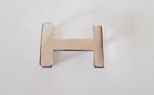 ♥ umjuBELT H-Level silber glänzend Gürtelschnalle Gürtelschließe Buckle 7x5cm