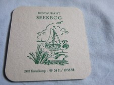 Bierdeckel ,  Jever ,  Restaurant Seekrog , 2401 Kreuzkamp