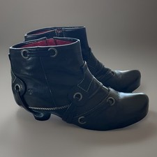 Tiggers Damen Stiefel Stiefelette Echtleder schwarz Größe 39