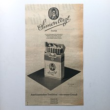 1958 Simon Arzt Zigaretten Tabak Werbeanzeige Werbung Reklame Advertising