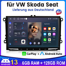 Android 14 6+128GB Für Golf 5 6 Tiguan Crafter Passat Radio Carplay Navi Carplay
