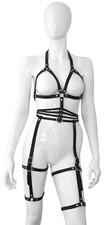 BDSM Leder Damen Harness echt