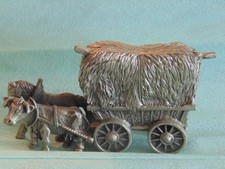 Miniatur zinn heuwagen - miniatur,
