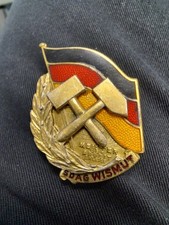 DDR Abzeichen Orden SDAG Wismut Meister der Arbeit 1.Klasse Original Präwema Top