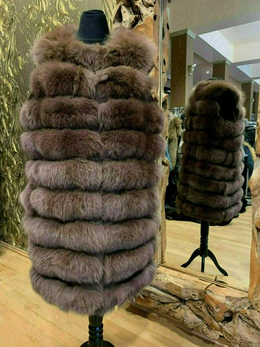 Fuchsweste pelz weste - fuchsweste, braun
