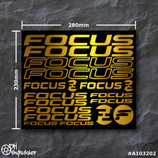 Focus Stickersatz Gold |