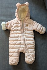 H&M Baby Schneeanzug mit Teddyfutter Gr. 56 altrosa ungetragen