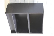 Kompaktes Akten-Regal Holzregal schwarz 84x100 Büro Stauraum Ablage Schreibtisch