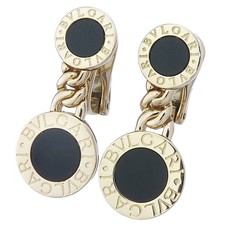 Bvlgari Ohrringe DOUBLE DROP Onyx 750er Gelbgold