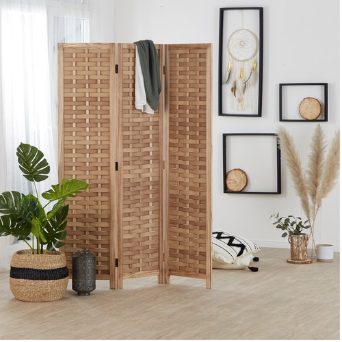 Paravent raumteiler holz - paravent,