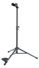 K&M 150/1 Fagottständer Ständer Blasinsturment Fagott Stahl Verstellbar Schwarz