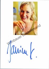 Original Autogramm Janine Kunze /// Autograph signiert signed signee Kunze, Jani