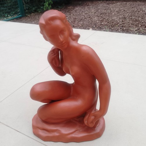 Art déco terracotta figur - art,