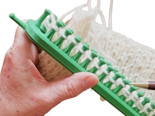 Gerader webstuhl zum stricken - gerader,
