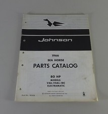 Teilekatalog OMC Johnson Outboards / Außenborder 80 PS Models Stand 1966