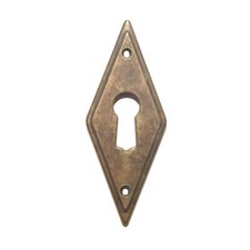 Schlüsselschild Antik Stil Möbel Schlüsselblende Metall Patina 8130/00.01