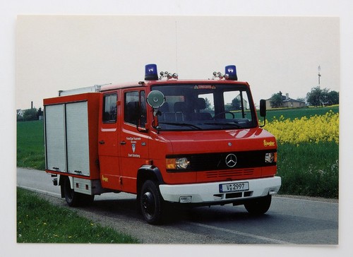 Feuerwehr postkarte tsf - feuerwehr,