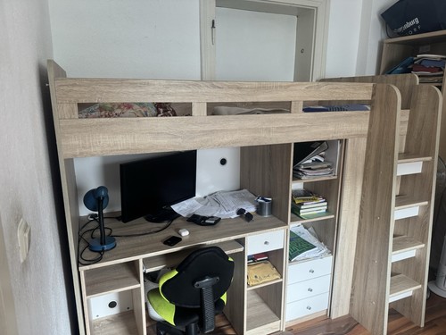 Kinder hochbett holzwerkstoff - kinder-hochbett,