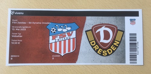 Used online ticket - ticket, zwickau